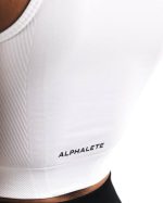 klær T442170 hvit stratus avlingstank kvinner Alphalete - Bilde 5