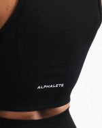 klær T442176 svart stratus avlingstank kvinner Alphalete - Bilde 5