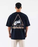 klær T442178 marineblå crest tee unisex Alphalete - Bilde 2