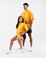 klær T442183 gull gul htx t-skjorte unisex Alphalete