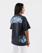 klær T442184 delfinblå røyk tee unisex Alphalete - Bilde 2