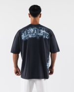 klær T442184 delfinblå røyk tee unisex Alphalete - Bilde 4