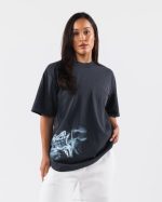 klær T442184 delfinblå røyk tee unisex Alphalete - Bilde 5