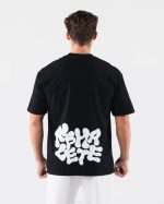 klær T442196 svart radiell uskarphet tee unisex Alphalete - Bilde 4