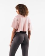 klær T442198 flat rosa rosa republikk crop tee kvinner Alphalete - Bilde 4