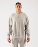 klær T442263 overskyet grått opprinnelse crewneck unisex Alphalete