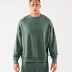 klær T442267 rolig grønn opprinnelse crewneck unisex Alphalete
