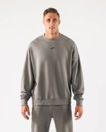 klær T442268 sterling grå opprinnelse crewneck unisex Alphalete
