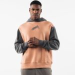 klær T442270 leire brun stensil hettegenser unisex Alphalete