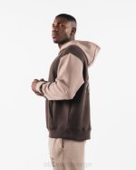 klær T442271 kashmir brun stensil hettegenser unisex Alphalete - Bilde 3
