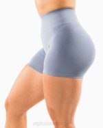 klær T442302 fortsatt vannblått forsterke kort 4,5" kvinner Alphalete - Bilde 4
