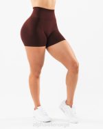 klær T442334 sangria rød forsterke kort 4,5" kvinner Alphalete - Bilde 5
