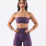 klær T44233 aster lilla aura bandeau kvinner Alphalete