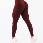 klær T442373 ny burgunderrød forsterke kontur legging kvinner Alphalete