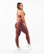 klær T442390 støvete roserød forsterke legging kvinner Alphalete - Bilde 2