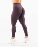 klær T442391 due lilla forsterke legging kvinner Alphalete