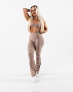 klær T442394 sandbrun aura blusset bukse kvinner Alphalete - Bilde 2