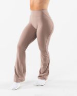 klær T442394 sandbrun aura blusset bukse kvinner Alphalete