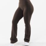 klær T442398 kashmir brun aura blusset bukse kvinner Alphalete