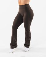 klær T442398 kashmir brun aura blusset bukse kvinner Alphalete