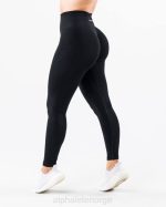 klær T442408 svart forsterke kontur legging kvinner Alphalete