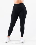 klær T442408 svart forsterke kontur legging kvinner Alphalete - Bilde 3
