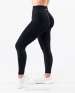 klær T442408 svart forsterke kontur legging kvinner Alphalete - Bilde 4