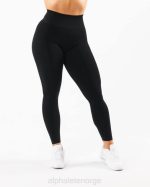 klær T442414 svart forsterke legging kvinner Alphalete - Bilde 3