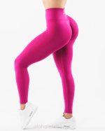 klær T442420 magenta rosa forsterke legging kvinner Alphalete - Bilde 4