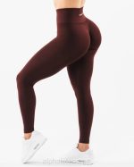 klær T442423 sangria rød forsterke legging kvinner Alphalete - Bilde 4