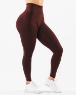 klær T442423 sangria rød forsterke legging kvinner Alphalete - Bilde 5