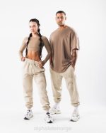 klær T442456 skall brunt Earth dye grafisk jogger unisex Alphalete - Bilde 2