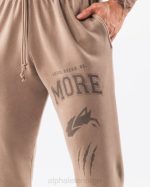 klær T442457 mudstone brun Earth dye grafisk jogger unisex Alphalete - Bilde 5