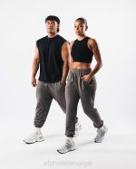 klær T442462 jerngrå jordfarge naturlig jogger unisex Alphalete - Bilde 2