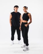 klær T442463 svart jordfarge naturlig jogger unisex Alphalete - Bilde 2