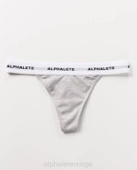 klær T442470 gråmelert akutt string kvinner Alphalete - Bilde 3
