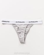 klær T442470 gråmelert akutt string kvinner Alphalete - Bilde 4
