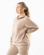 klær T442481 lin brun king kvart glidelås unisex Alphalete - Bilde 3