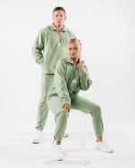 klær T442483 salvie grønn king kvart glidelås unisex Alphalete - Bilde 2