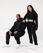 klær T442488 svart konge jogger unisex Alphalete - Bilde 2