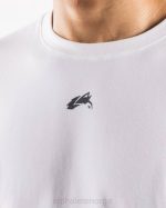 klær T442490 hvit/tinn justert tee menn Alphalete - Bilde 5