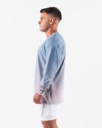 klær T442496 stille vanngradient blå ulvehode er tee menn Alphalete - Bilde 3