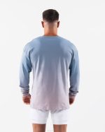 klær T442496 stille vanngradient blå ulvehode er tee menn Alphalete - Bilde 4