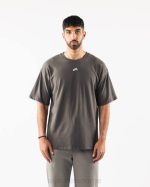 klær T442501 tinnbrun justert tee menn Alphalete