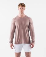 klær T442515 porselensbrun aa airtech ls tee menn Alphalete