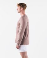 klær T442515 porselensbrun aa airtech ls tee menn Alphalete - Bilde 3