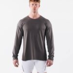 klær T442519 støvete betonggrå aa airtech ls tee menn Alphalete