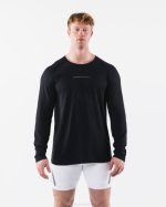 klær T442524 svart aa airtech ls tee menn Alphalete