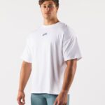 klær T442525 hvit wolf head paisley print t-skjorte menn Alphalete