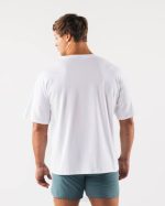 klær T442525 hvit wolf head paisley print t-skjorte menn Alphalete - Bilde 4